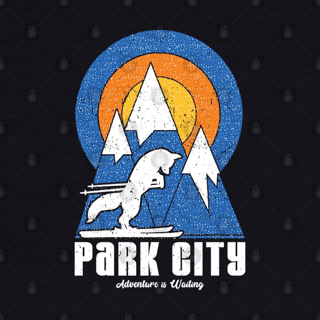 Retro Park City Ski White Fox by Vintagety